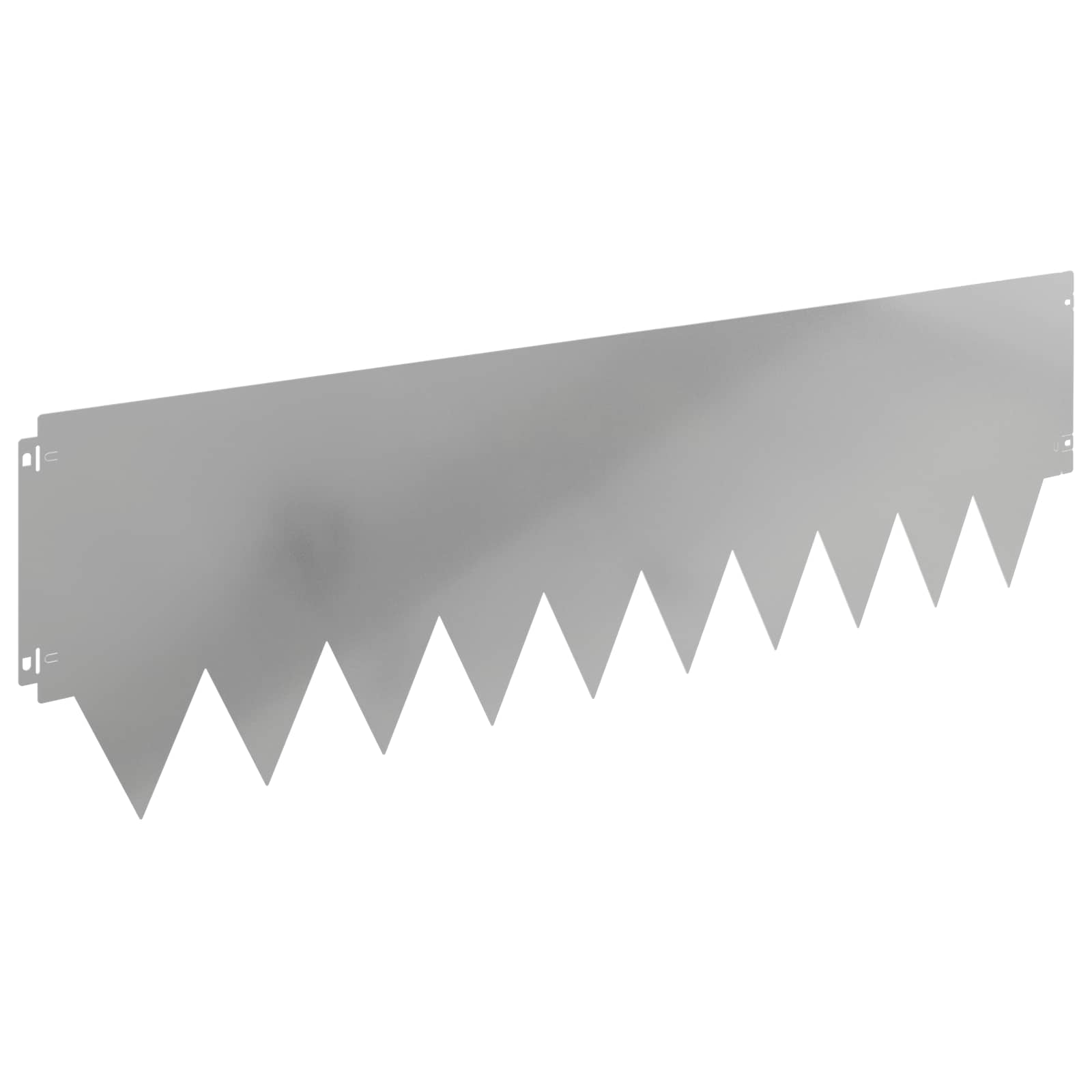 Tuinrand 20 st 103 x 30 cm metaal Zilverkleurig