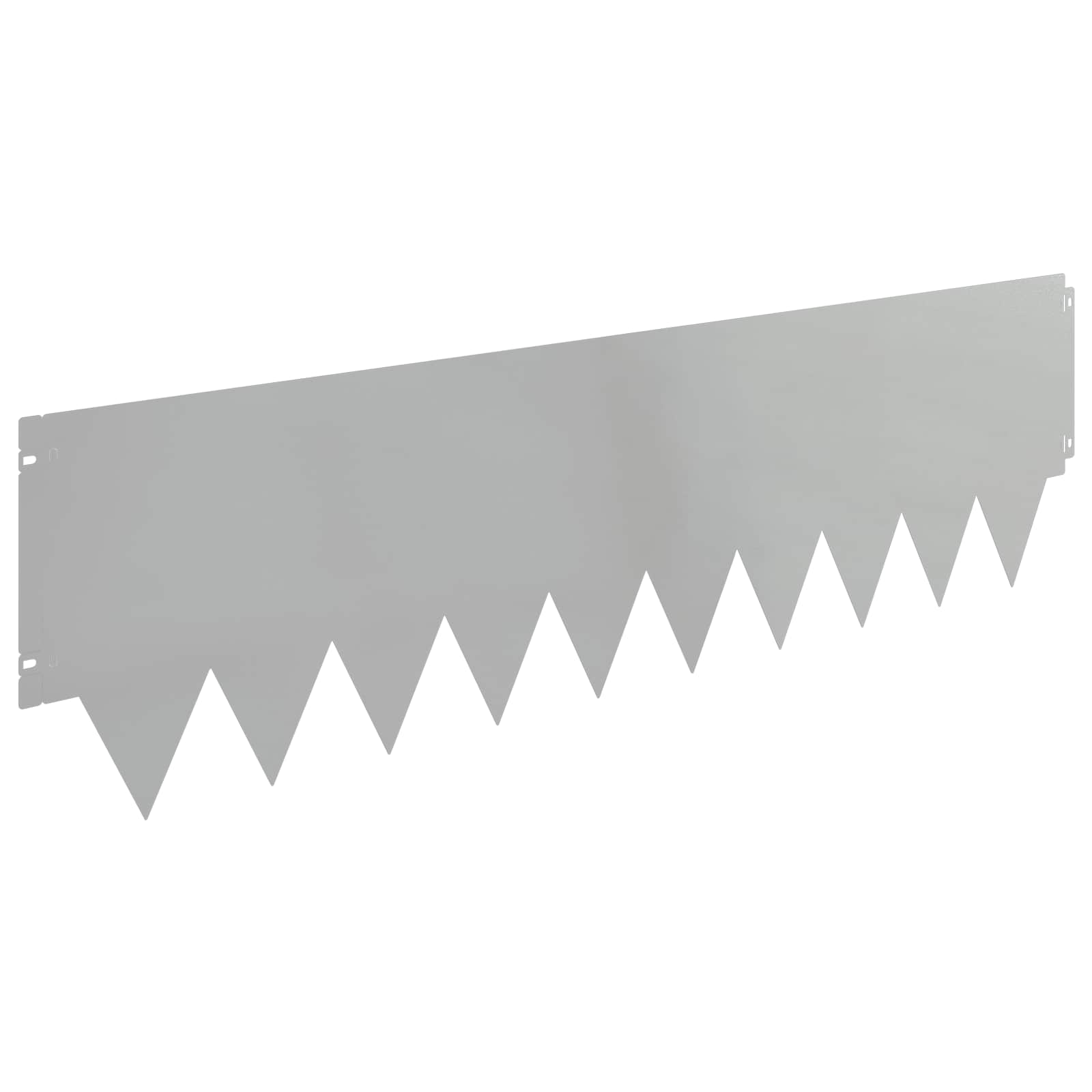 Tuinrand 20 st 103 x 30 cm metaal Zilverkleurig