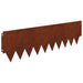 Tuinrand 20 st 103 x 30 cm metaal Roestig