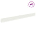 Gazonrand 10 st 103 x 10 cm Staal Wit