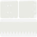 Gazonrand 30 st 103 x 10 cm Staal Wit
