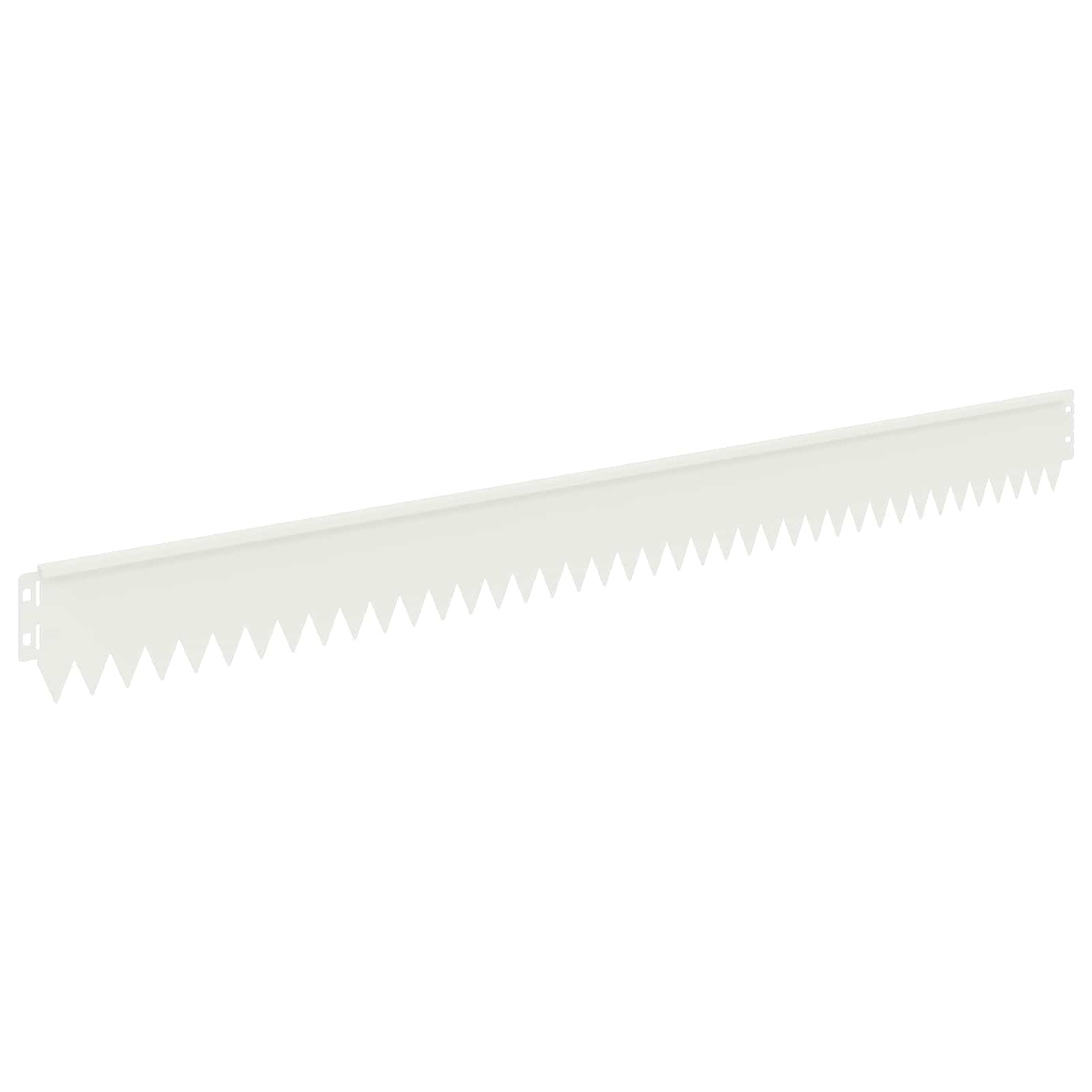 Gazonrand 30 st 103 x 10 cm Staal Wit