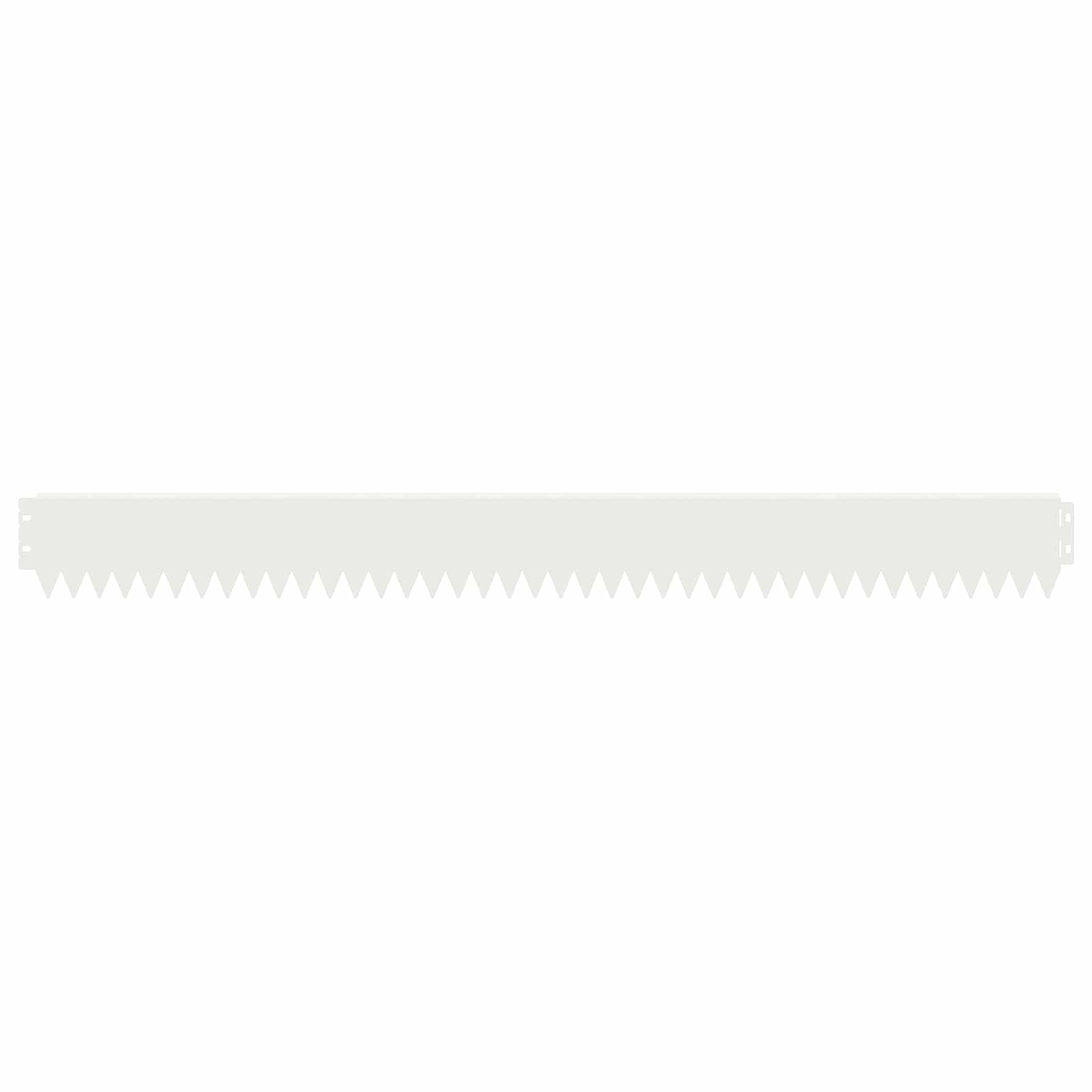 Gazonrand 30 st 103 x 10 cm Staal Wit