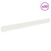Gazonrand 30 st 103 x 10 cm Staal Wit
