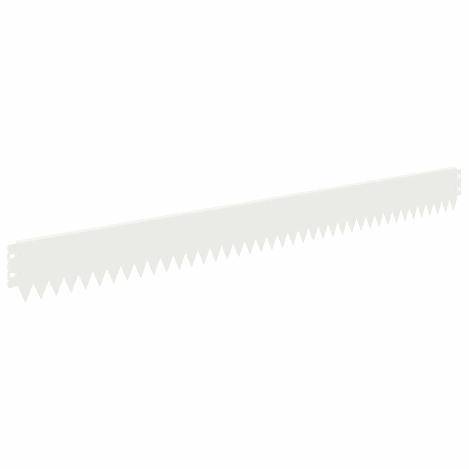 Gazonrand 50 st 103 x 10 cm Staal Wit