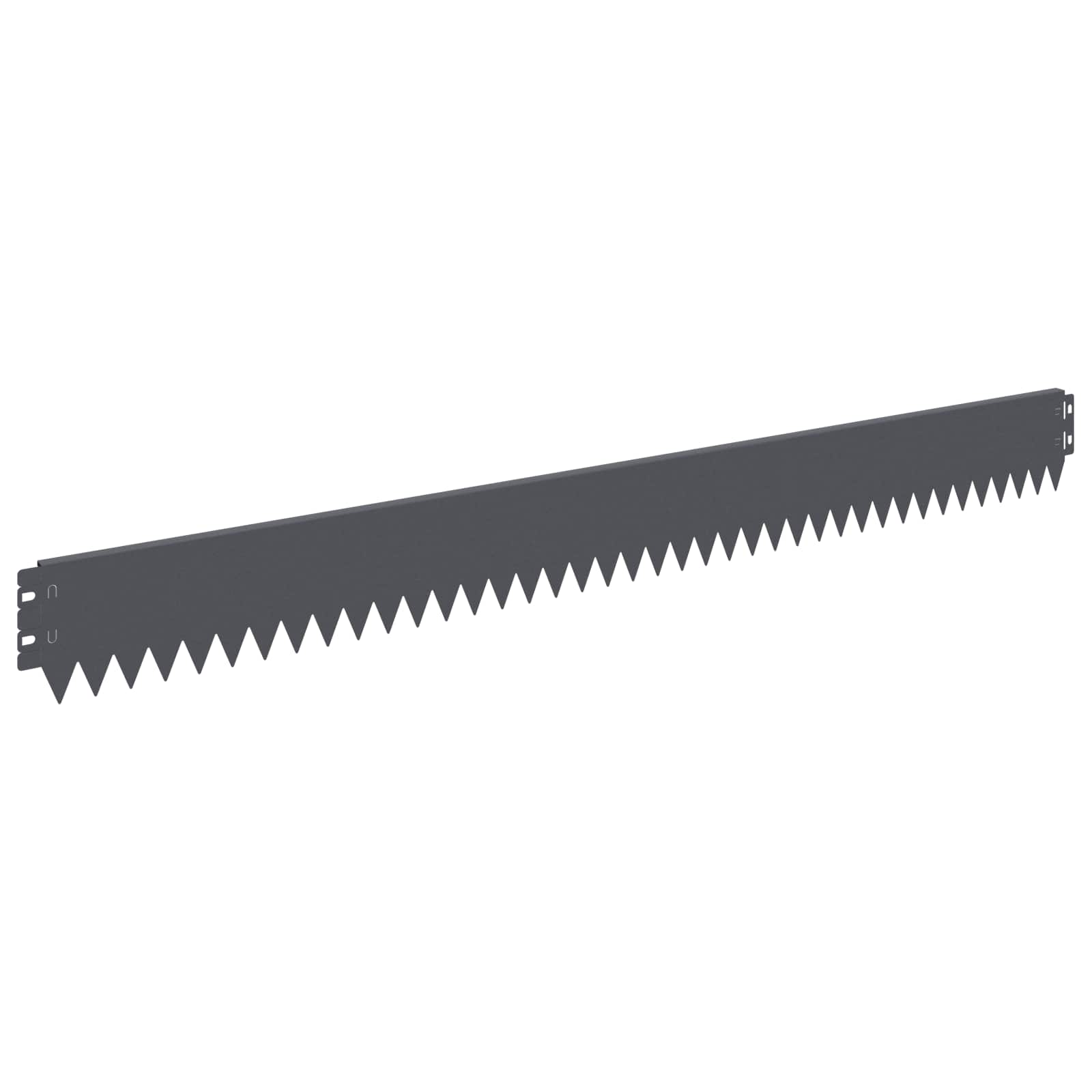Gazonrand 10 st 103 x 10 cm Staal Antracietkleurig