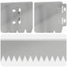 Gazonrand 20 st 103 x 10 cm Staal Zilverkleurig