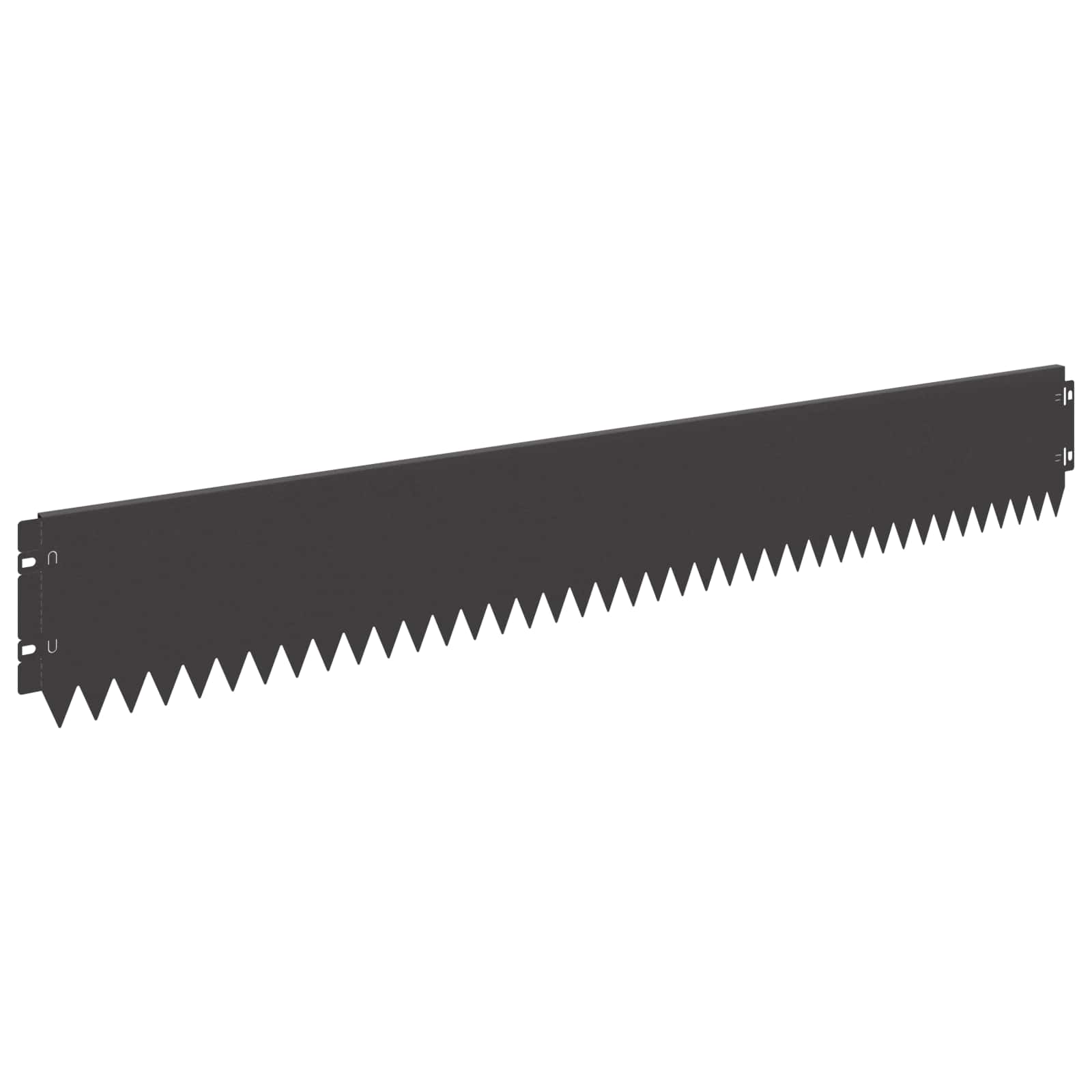 Gazonrand 20 st 103 x 15 cm Staal Zwart