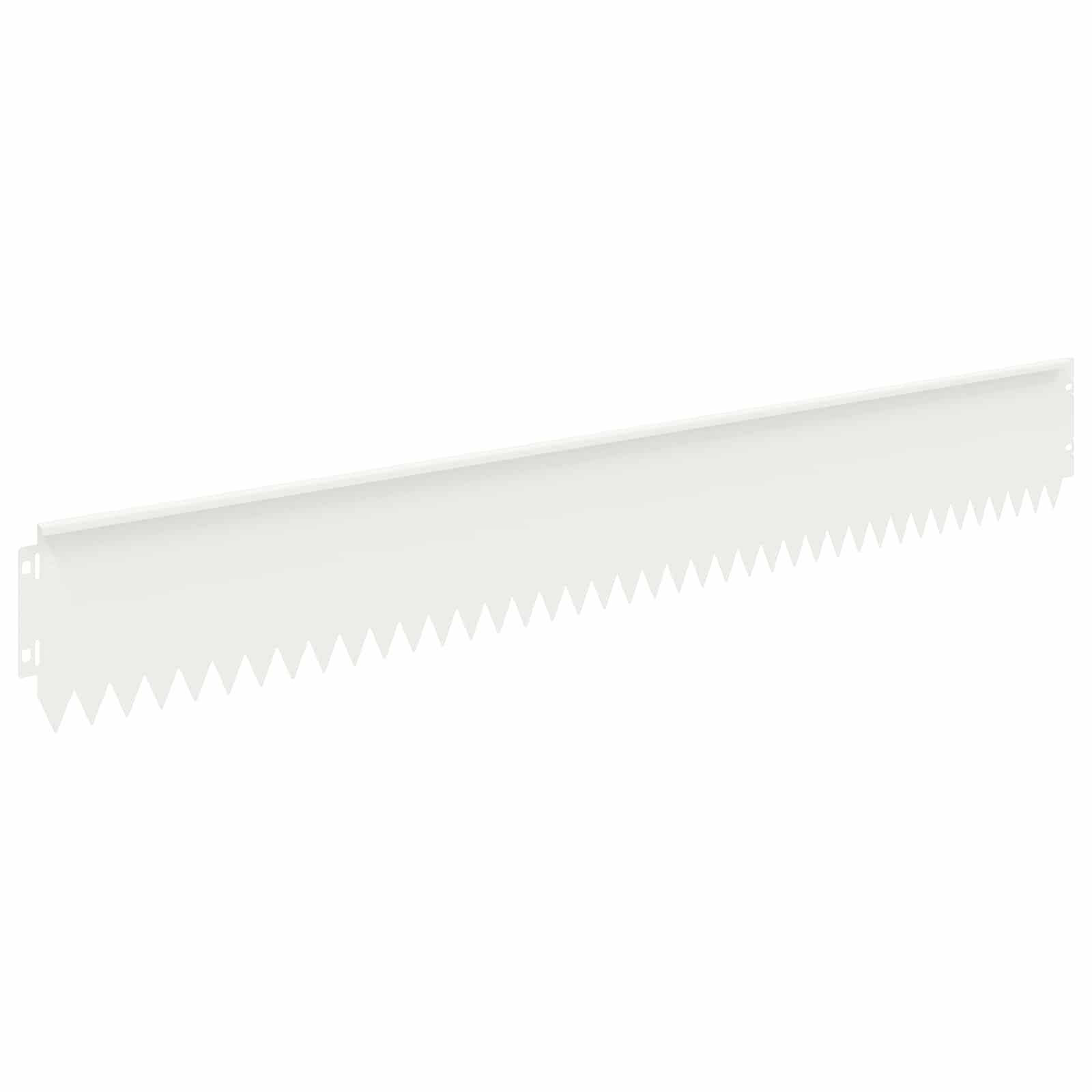 Gazonrand 10 st 103 x 15 cm Staal Wit