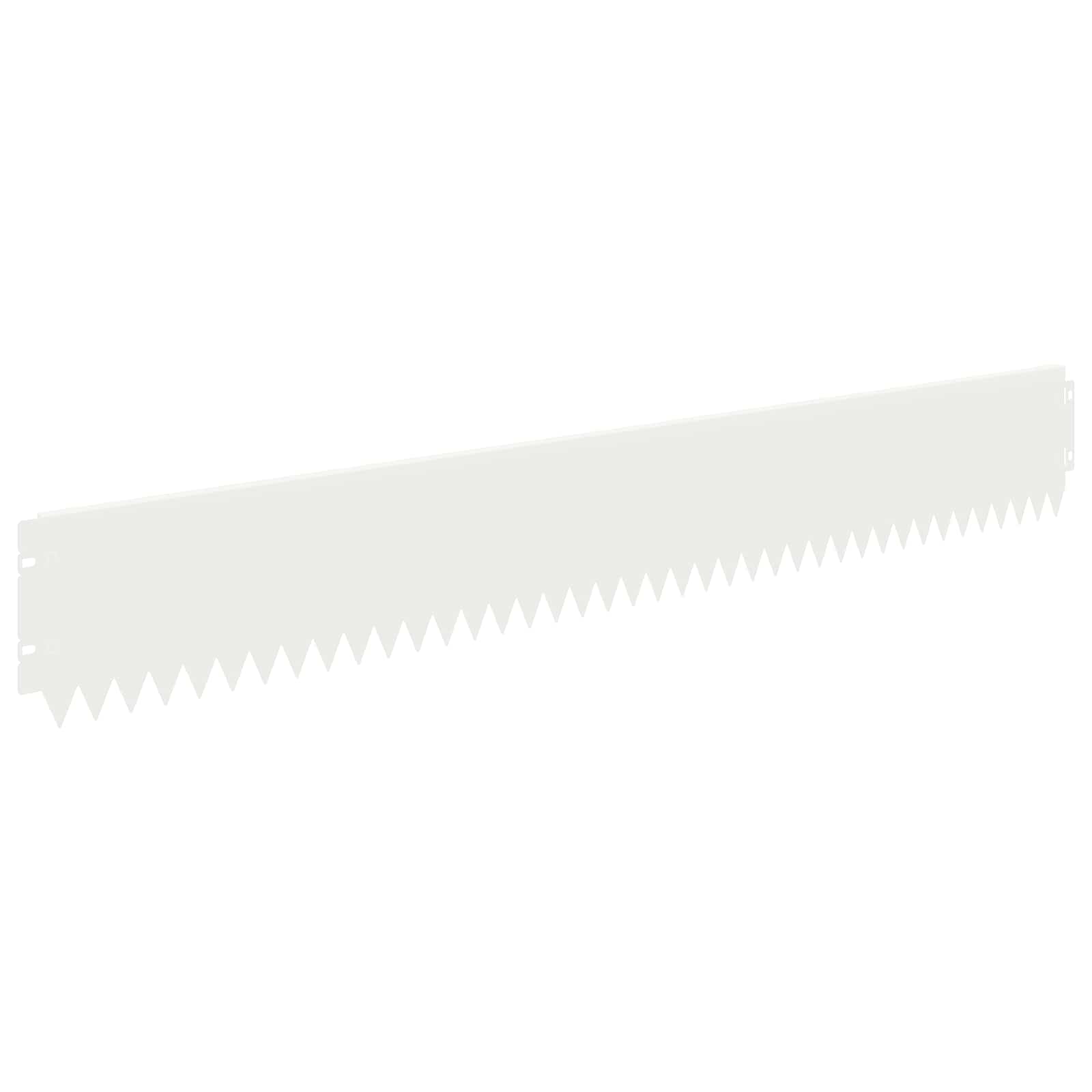 Gazonrand 20 st 103 x 15 cm Staal Wit