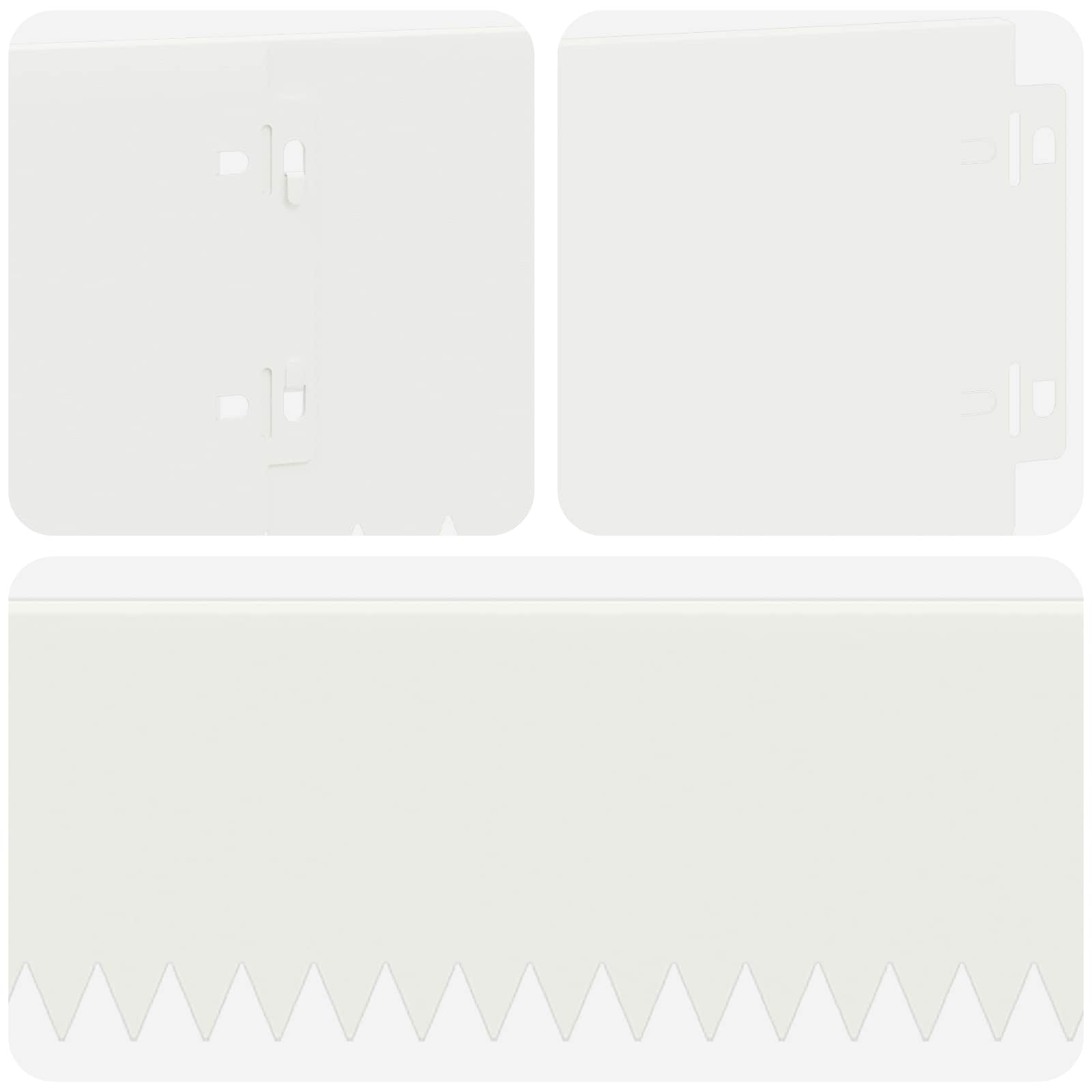 Gazonrand 30 st 103 x 15 cm Staal Wit