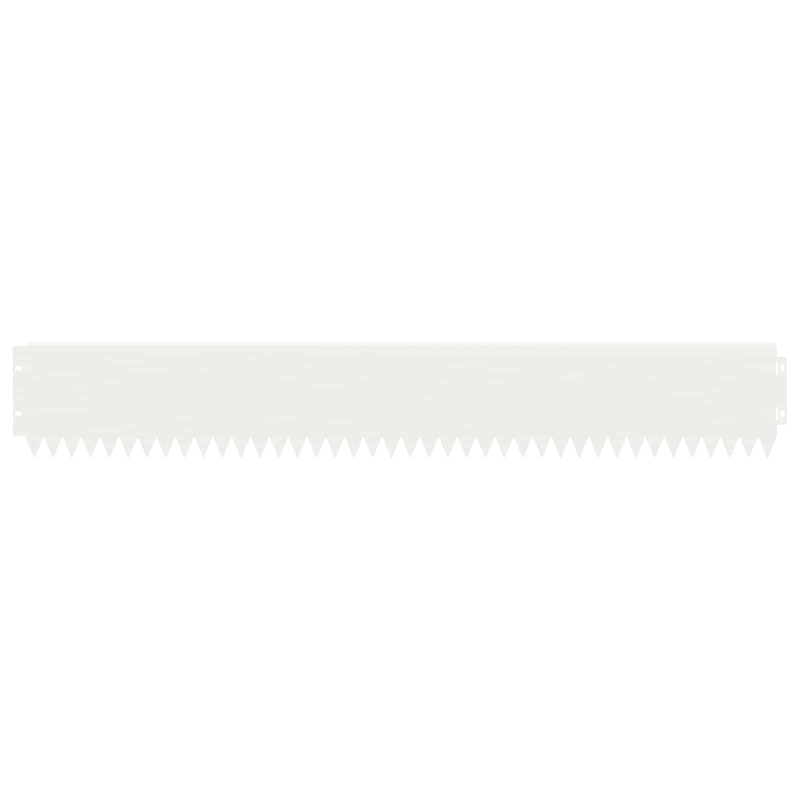 Gazonrand 30 st 103 x 15 cm Staal Wit