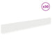 Gazonrand 30 st 103 x 15 cm Staal Wit