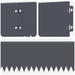 Gazonrand 10 st 103 x 15 cm Staal Antracietkleurig