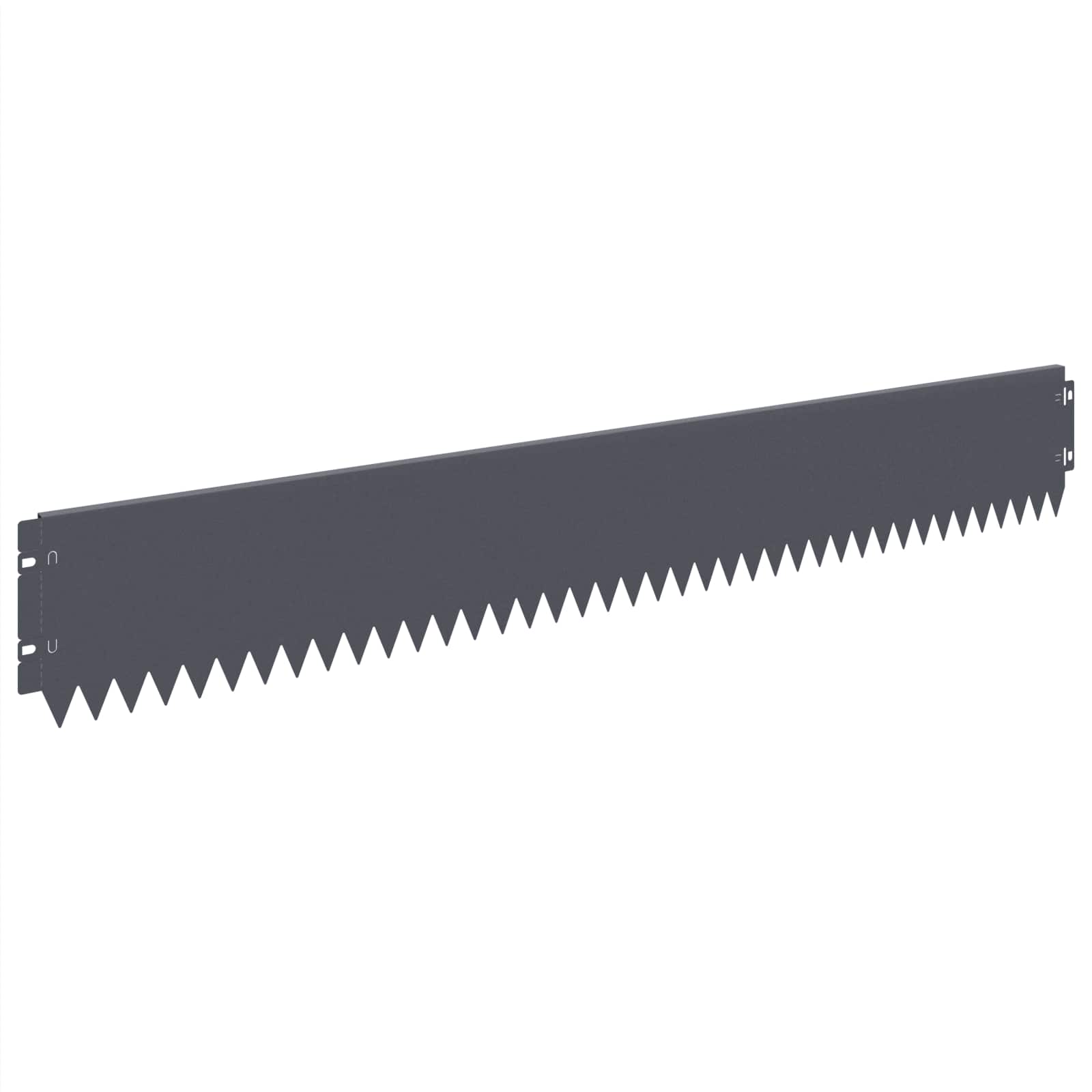 Gazonrand 10 st 103 x 15 cm Staal Antracietkleurig