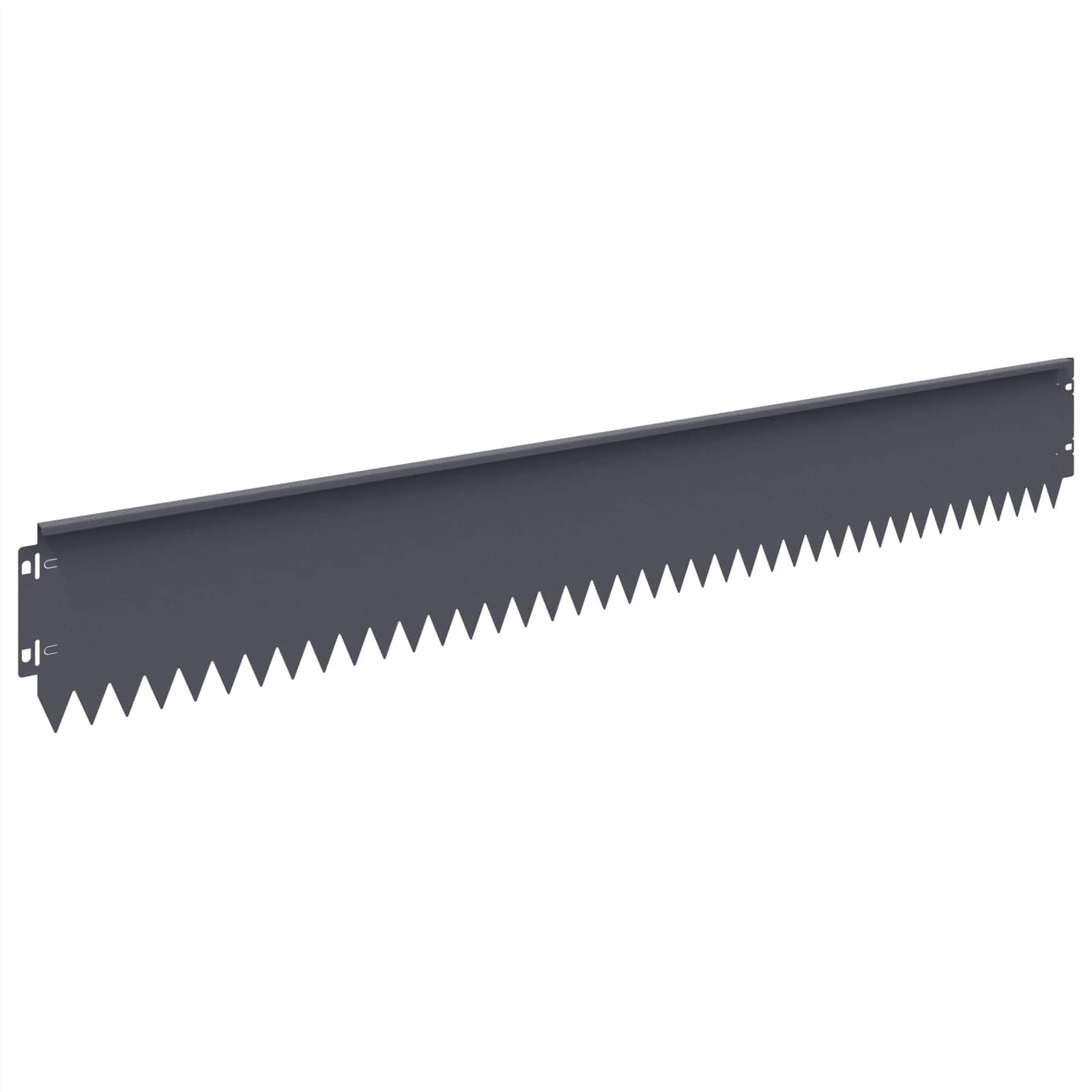 Gazonrand 20 st 103 x 15 cm Staal Antracietkleurig
