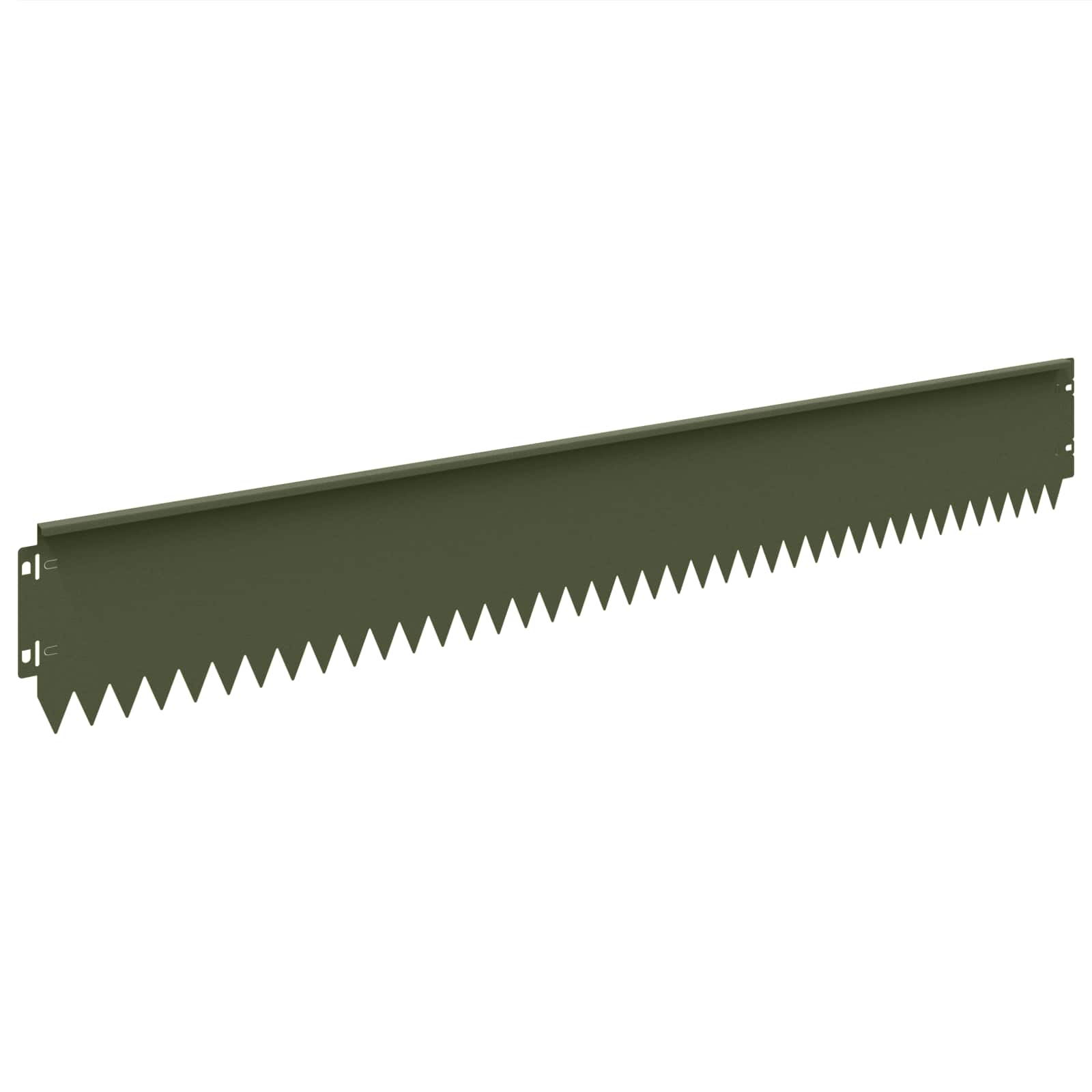 Gazonrand 20 st 103 x 15 cm Staal Olijfgroen