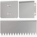 Gazonrand 20 st 103 x 15 cm Staal Zilverkleurig
