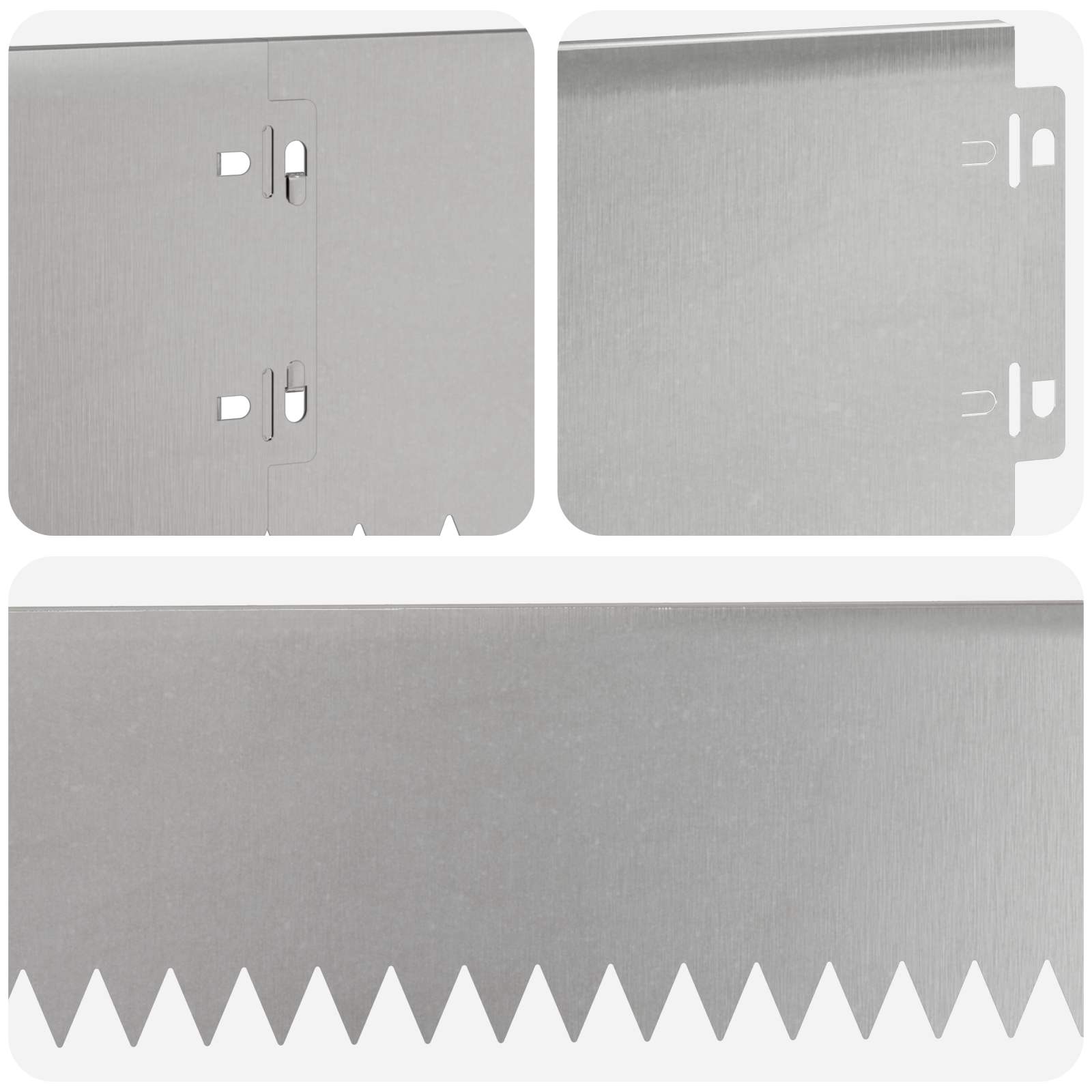 Gazonrand 30 st 103 x 15 cm Staal Zilverkleurig