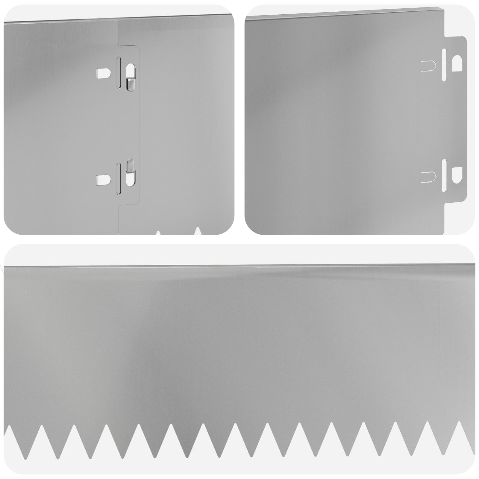 Gazonrand 20 st 103 x 15 cm Staal Zilverkleurig