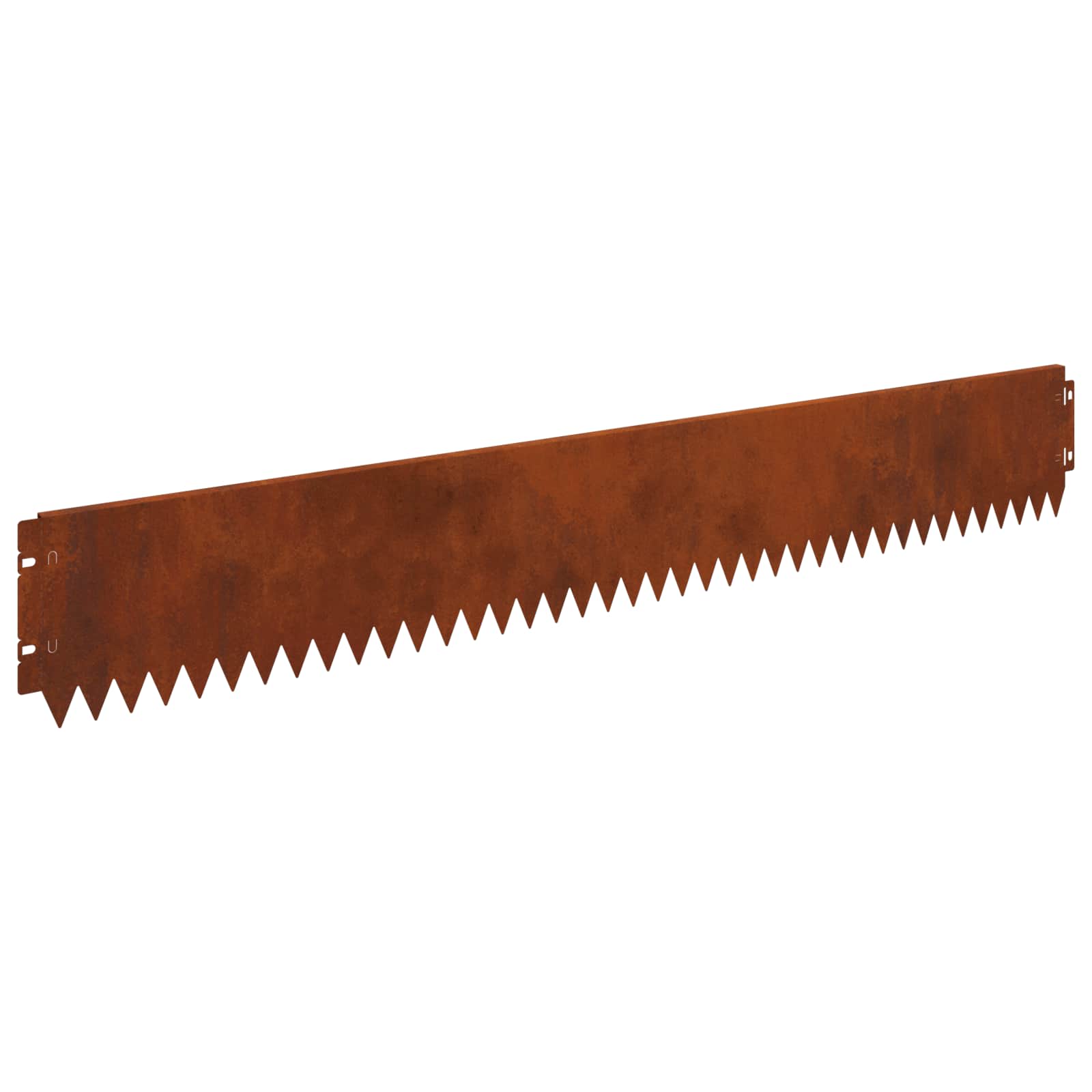 Gazonrand 20 st 103 x 15 cm Staal Roestig