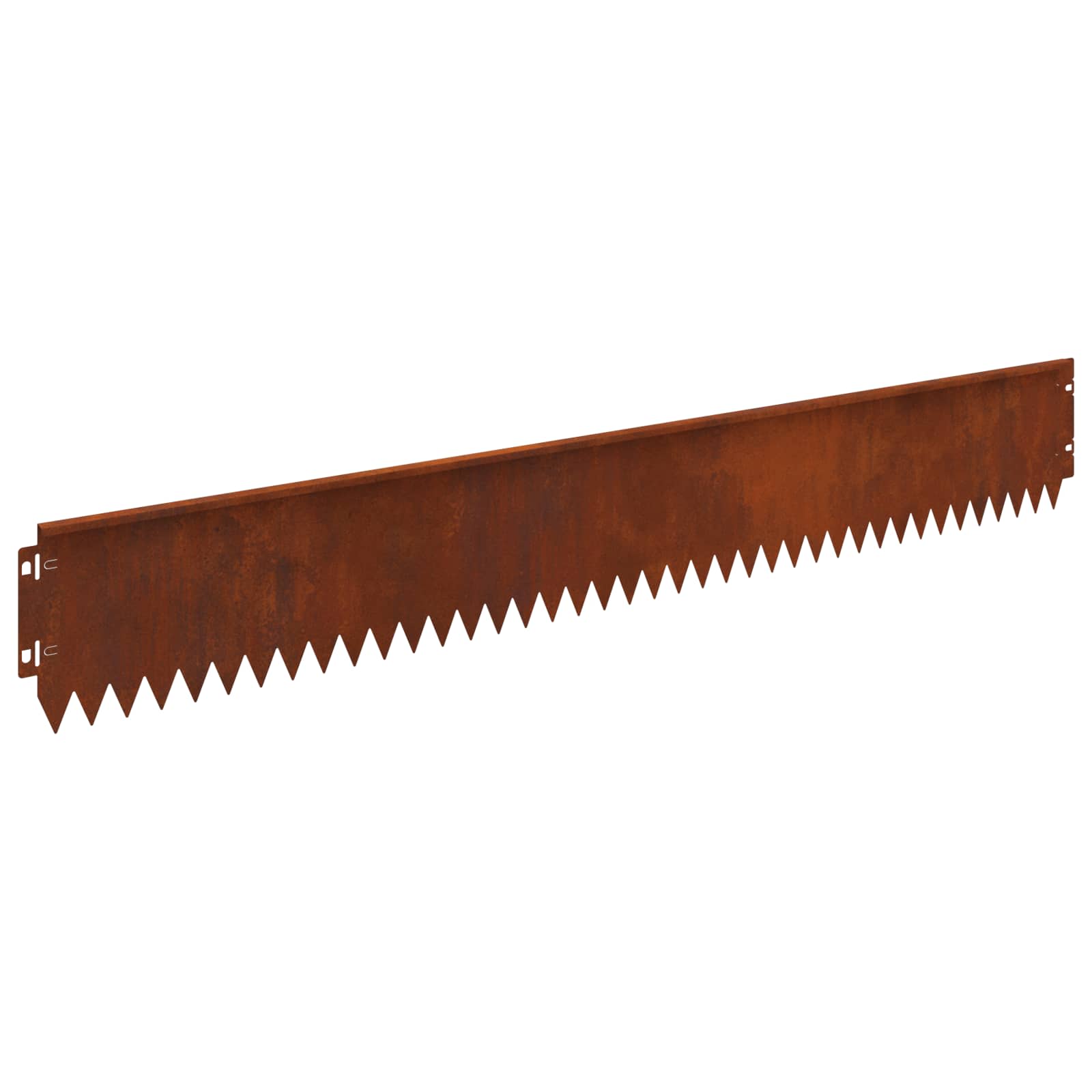 Gazonrand 30 st 103 x 15 cm Staal Roestig