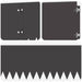 Gazonrand 10 st 103 x 20 cm Staal Zwart