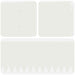 Gazonrand 10 st 103 x 20 cm Staal Wit