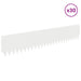Gazonrand 30 st 103 x 20 cm Staal Wit