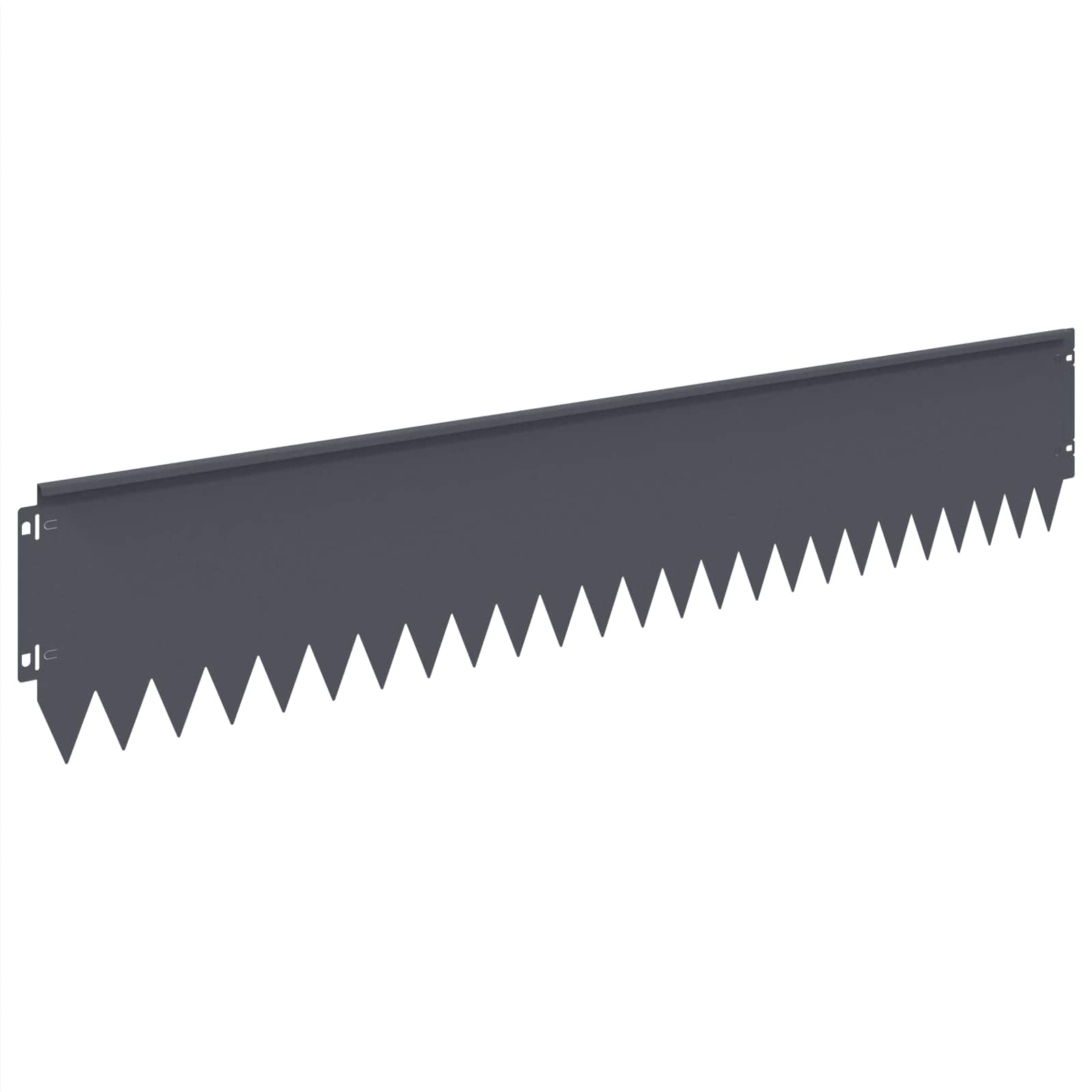 Gazonrand 10 st 103 x 20 cm Staal Antracietkleurig