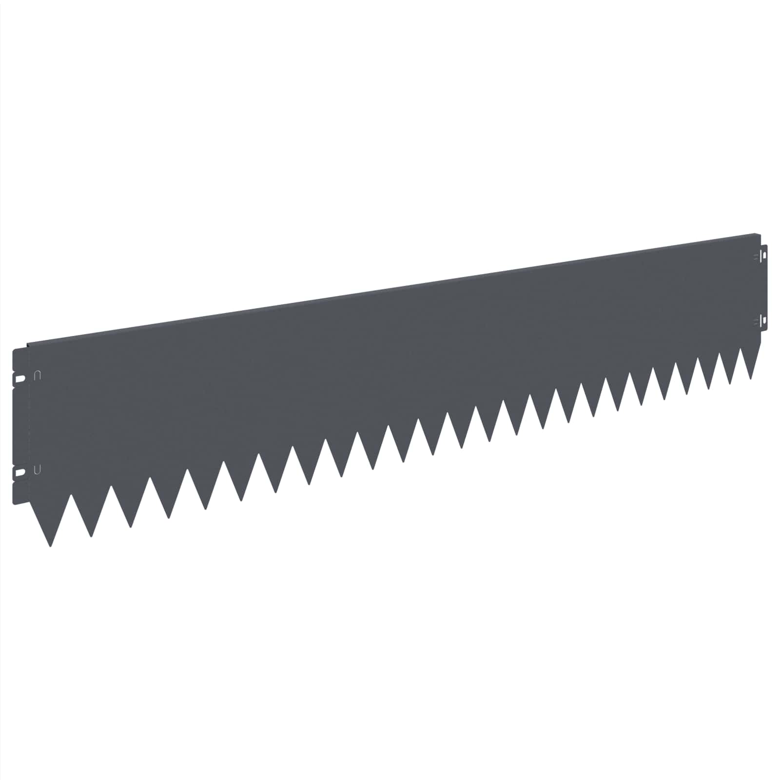 Gazonrand 20 st 103 x 20 cm Staal Antracietkleurig