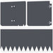 Gazonrand 30 st 103 x 20 cm Staal Antracietkleurig