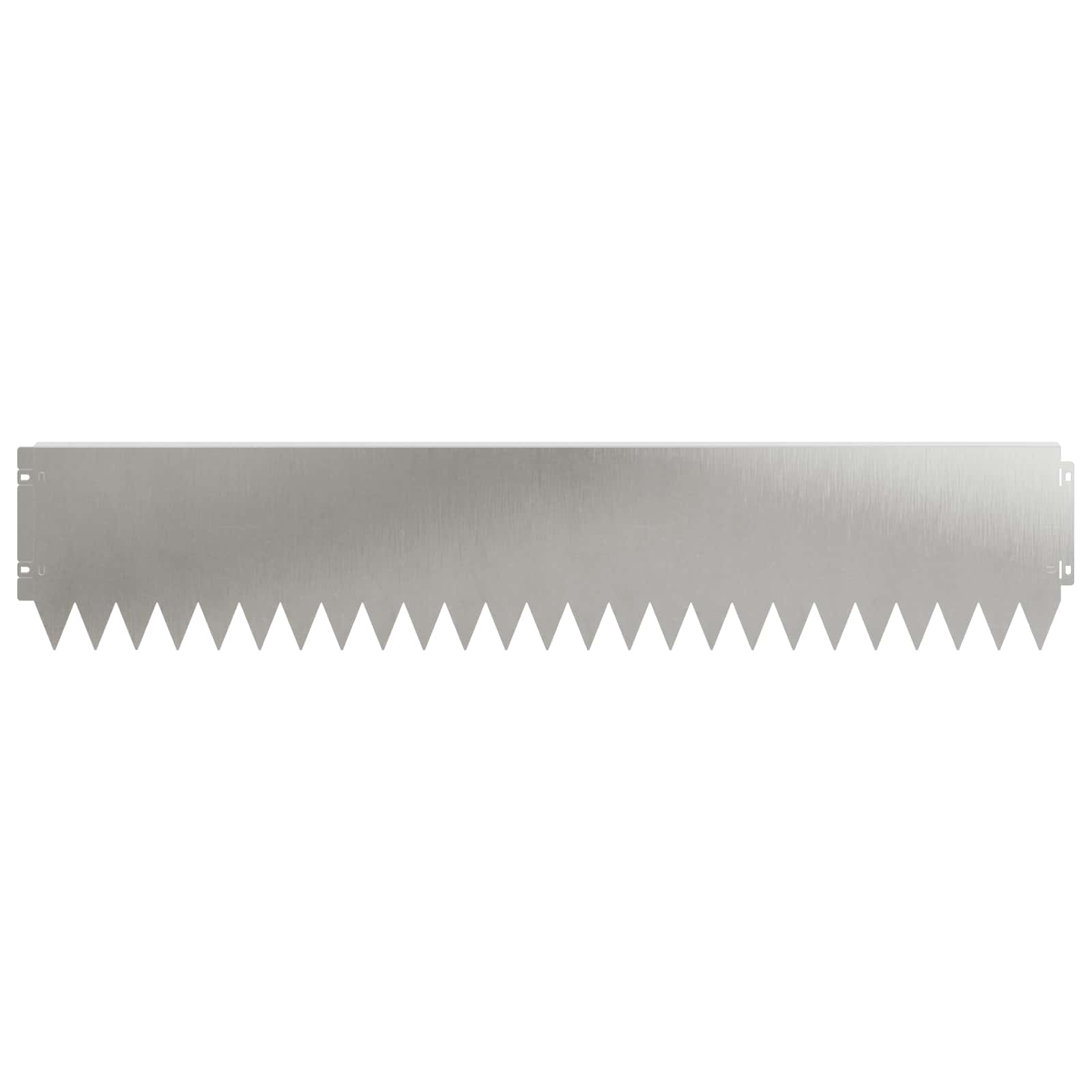 Gazonrand 10 st 103 x 20 cm Staal Zilverkleurig