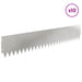 Gazonrand 10 st 103 x 20 cm Staal Zilverkleurig