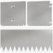 Gazonrand 20 st 103 x 20 cm Staal Zilverkleurig