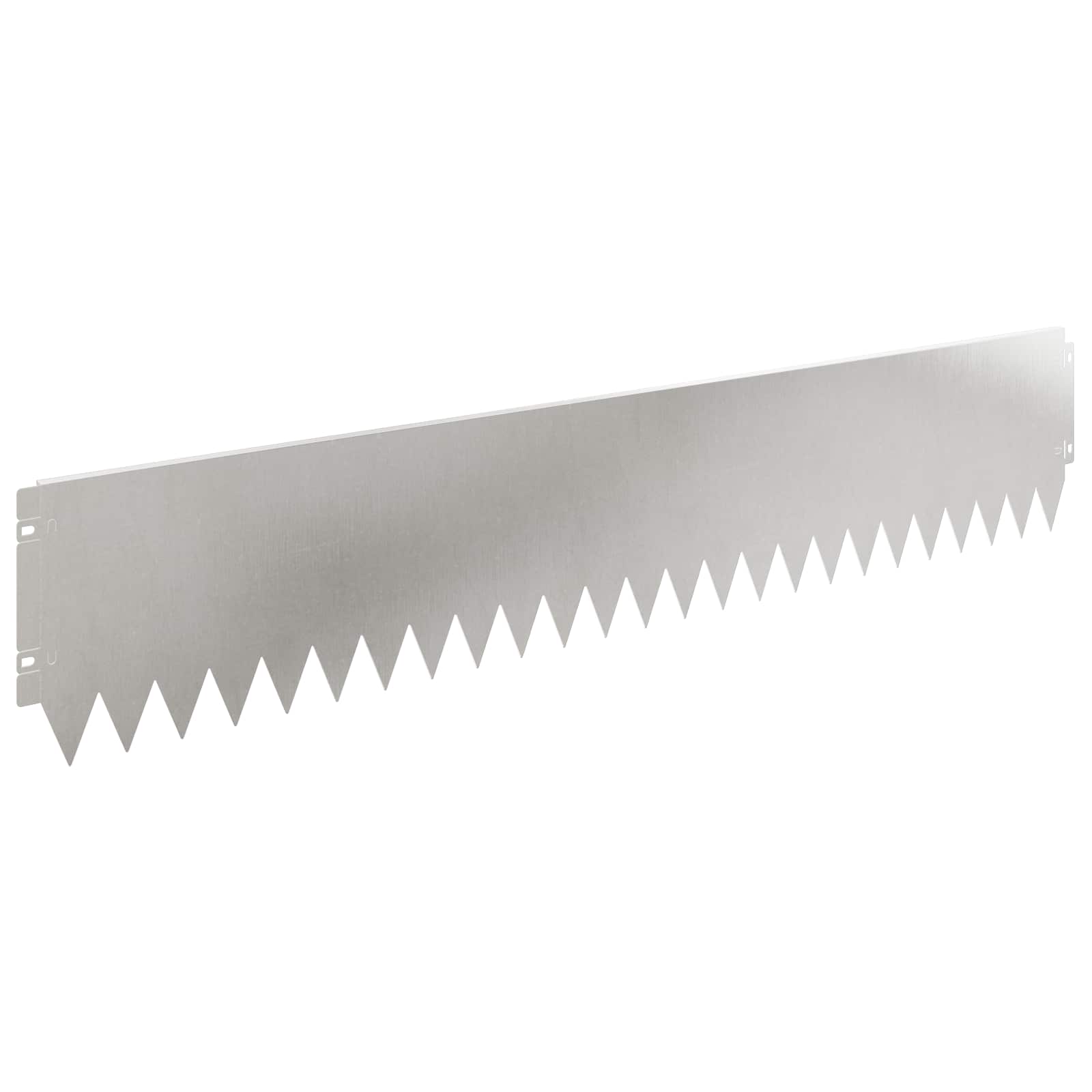 Gazonrand 20 st 103 x 20 cm Staal Zilverkleurig