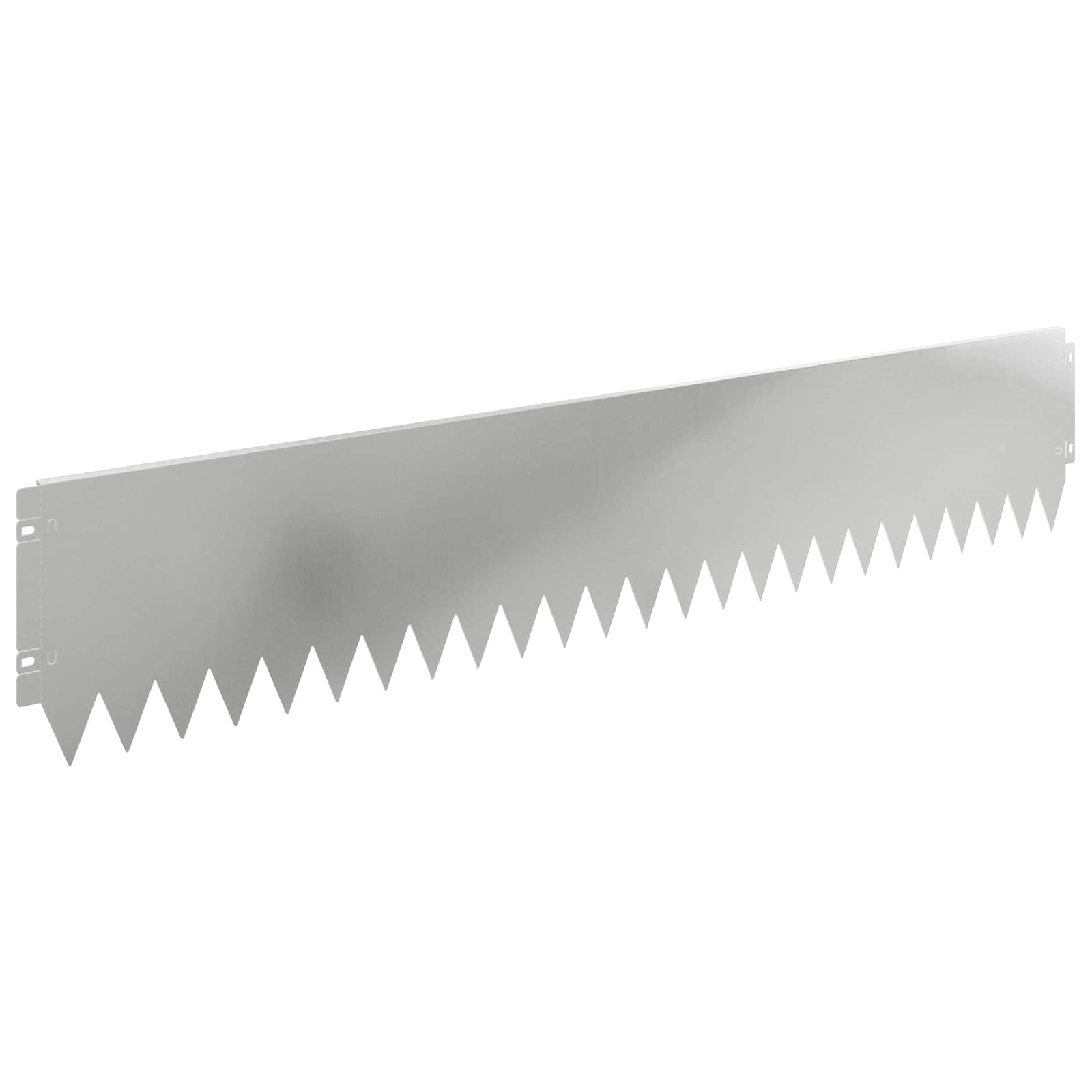 Gazonrand 10 st 103 x 20 cm Staal Zilverkleurig