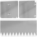 Gazonrand 20 st 103 x 20 cm Staal Zilverkleurig