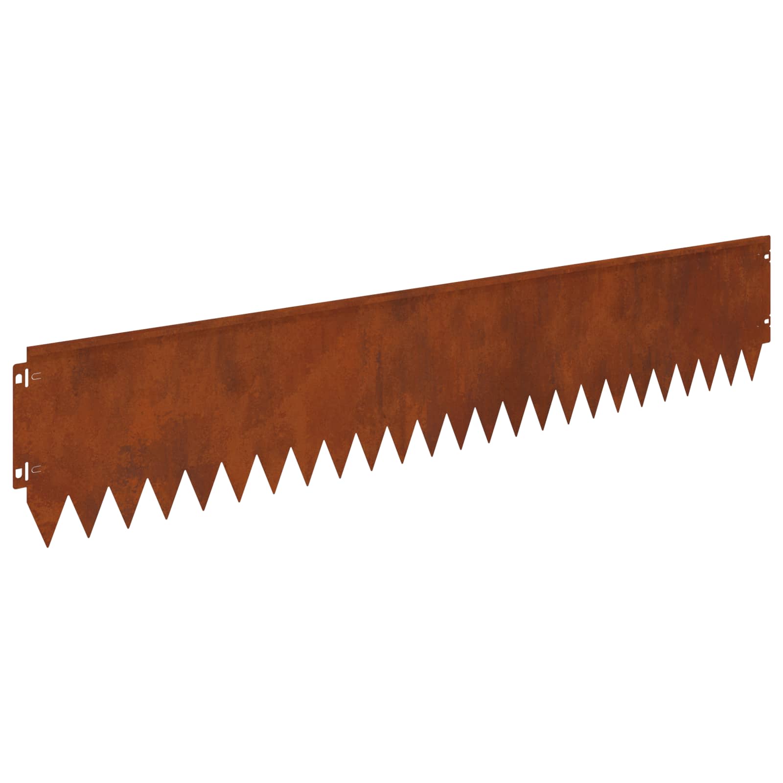 Gazonrand 10 st 103 x 20 cm Staal Roestig
