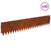 Gazonrand 30 st 103 x 20 cm Staal Roestig