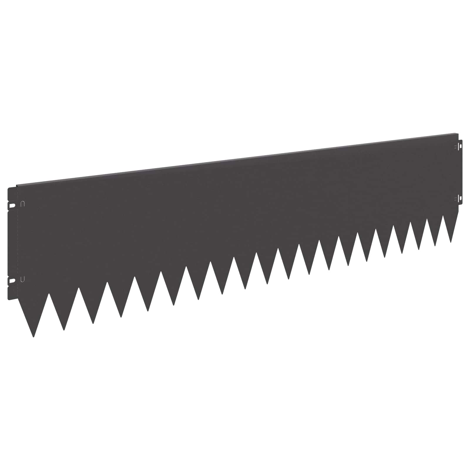 Gazonrand 10 st 103 x 25 cm Staal Zwart