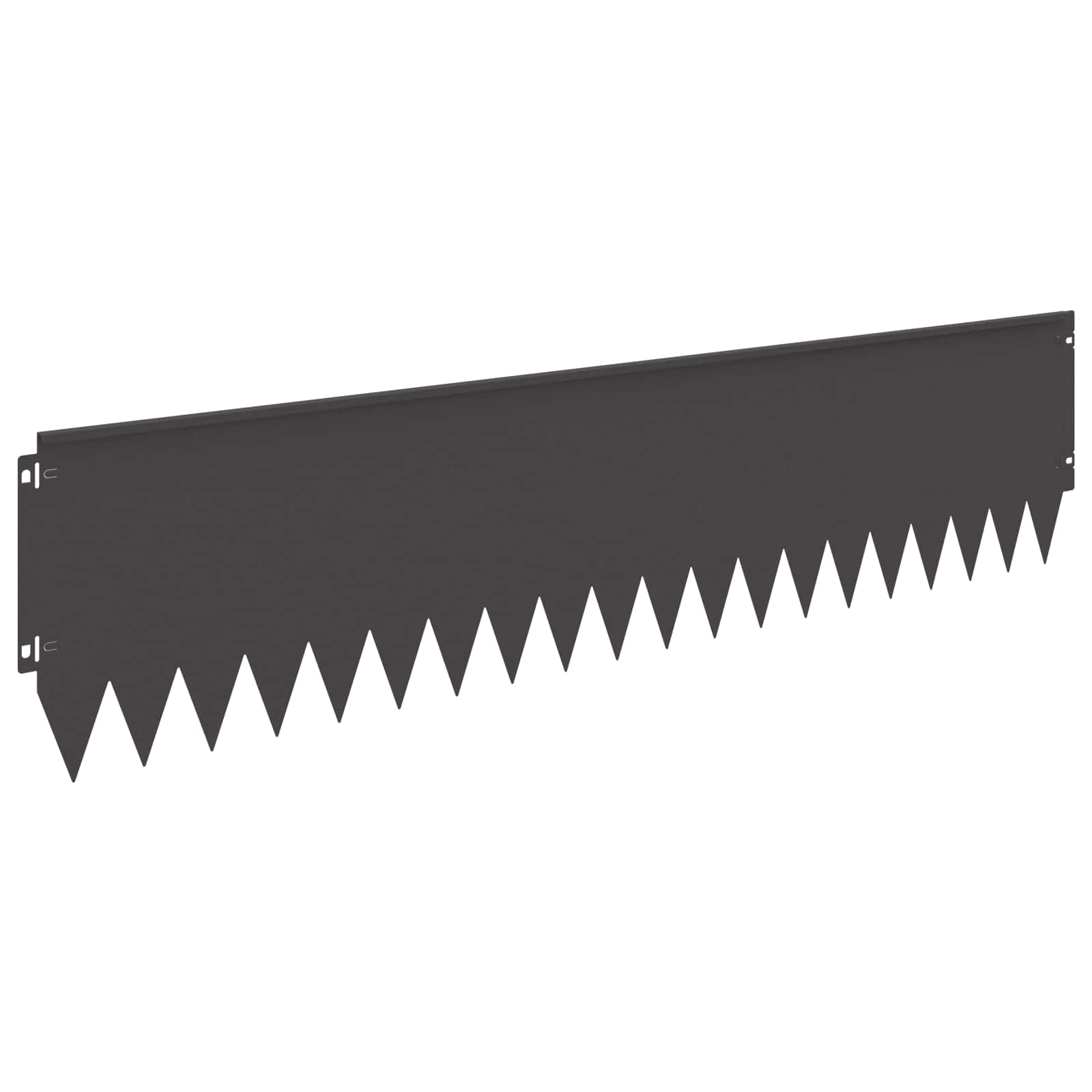 Gazonrand 20 st 103 x 25 cm Staal Zwart