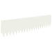 Gazonrand 10 st 103 x 25 cm Staal Wit