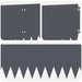 Gazonrand 10 st 103 x 25 cm Staal Antracietkleurig