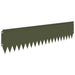 Gazonrand 10 st 103 x 25 cm Staal Olijfgroen