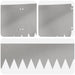 Gazonrand 10 st 103 x 25 cm Staal Zilverkleurig