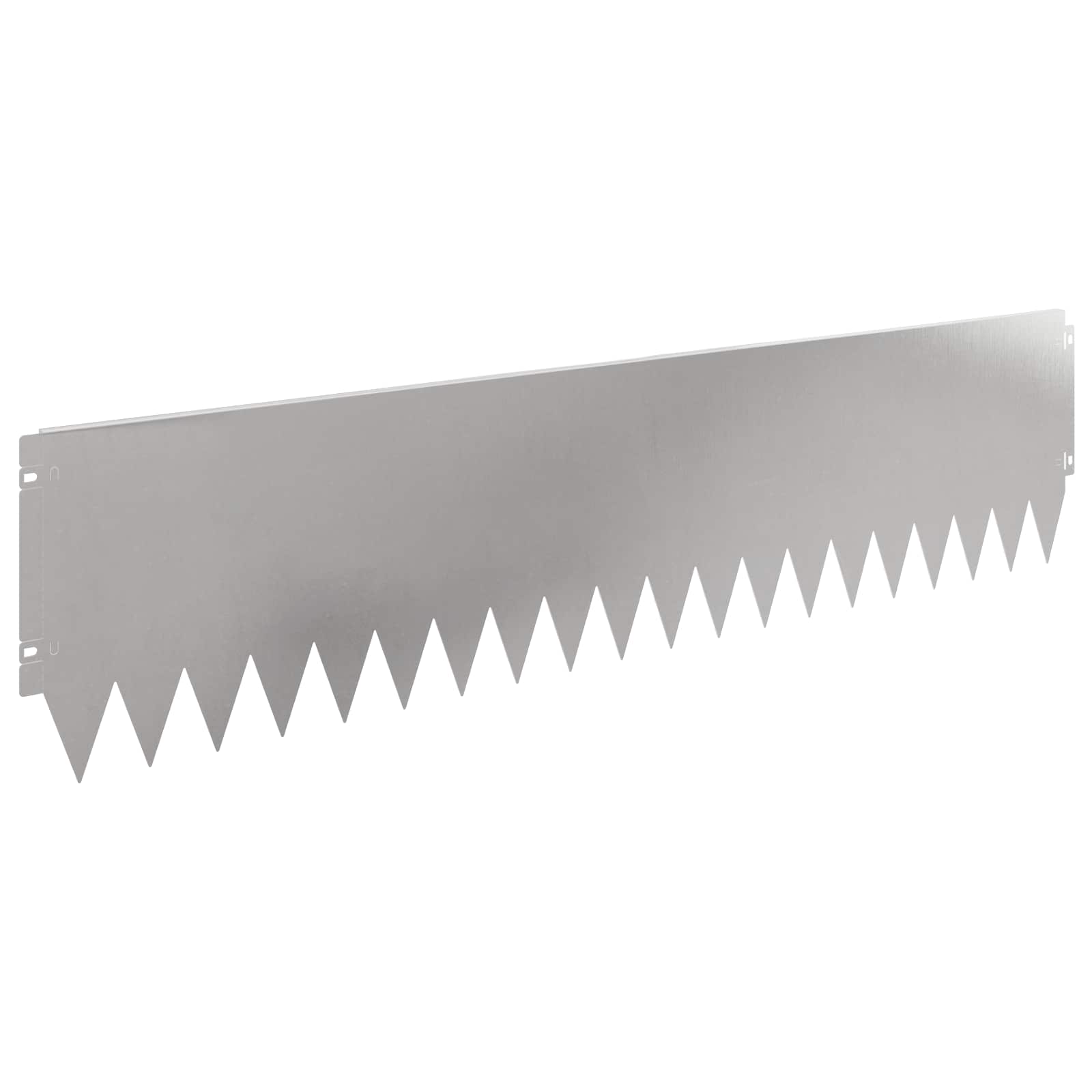 Gazonrand 20 st 103 x 25 cm Staal Zilverkleurig