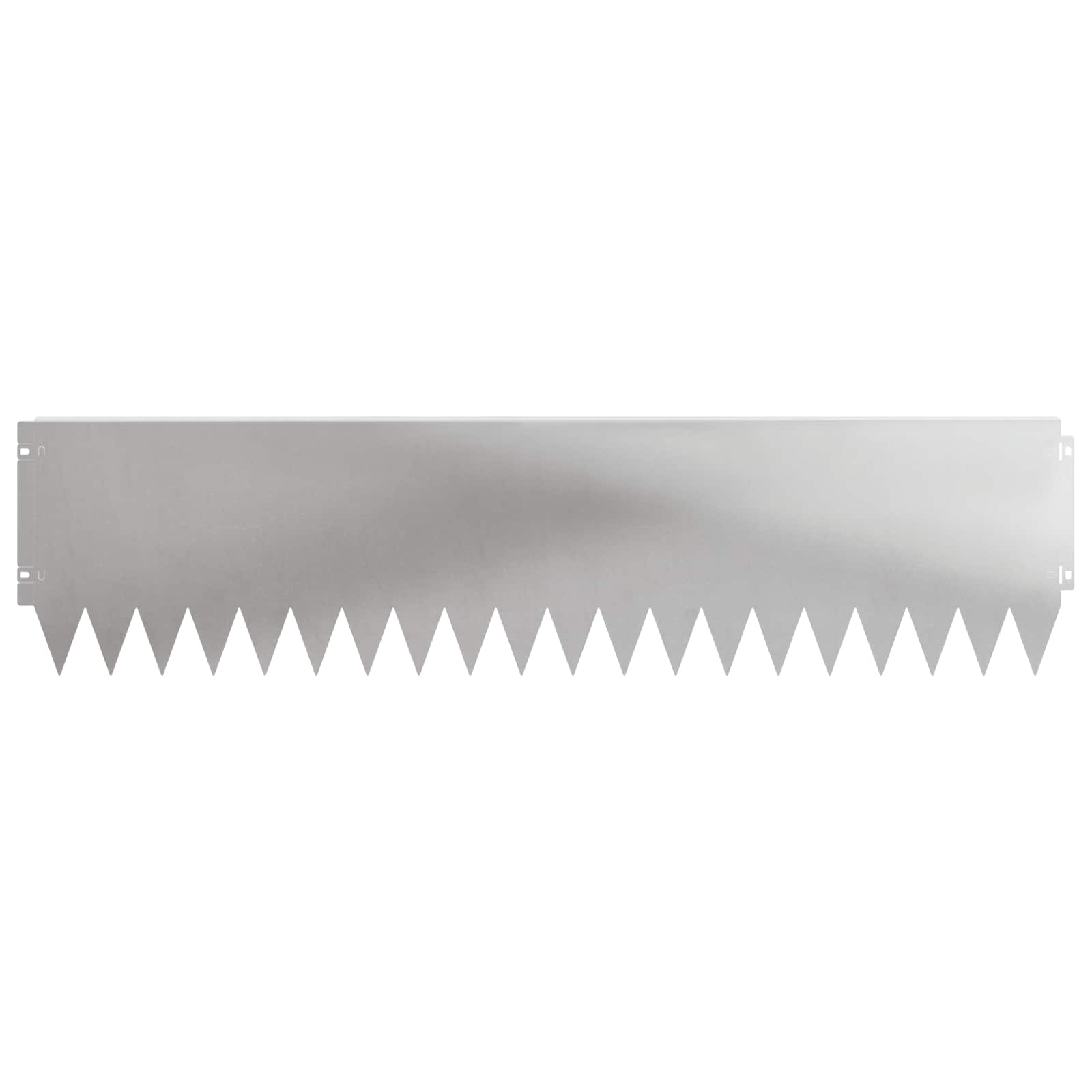 Gazonrand 20 st 103 x 25 cm Staal Zilverkleurig