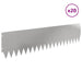 Gazonrand 20 st 103 x 25 cm Staal Zilverkleurig