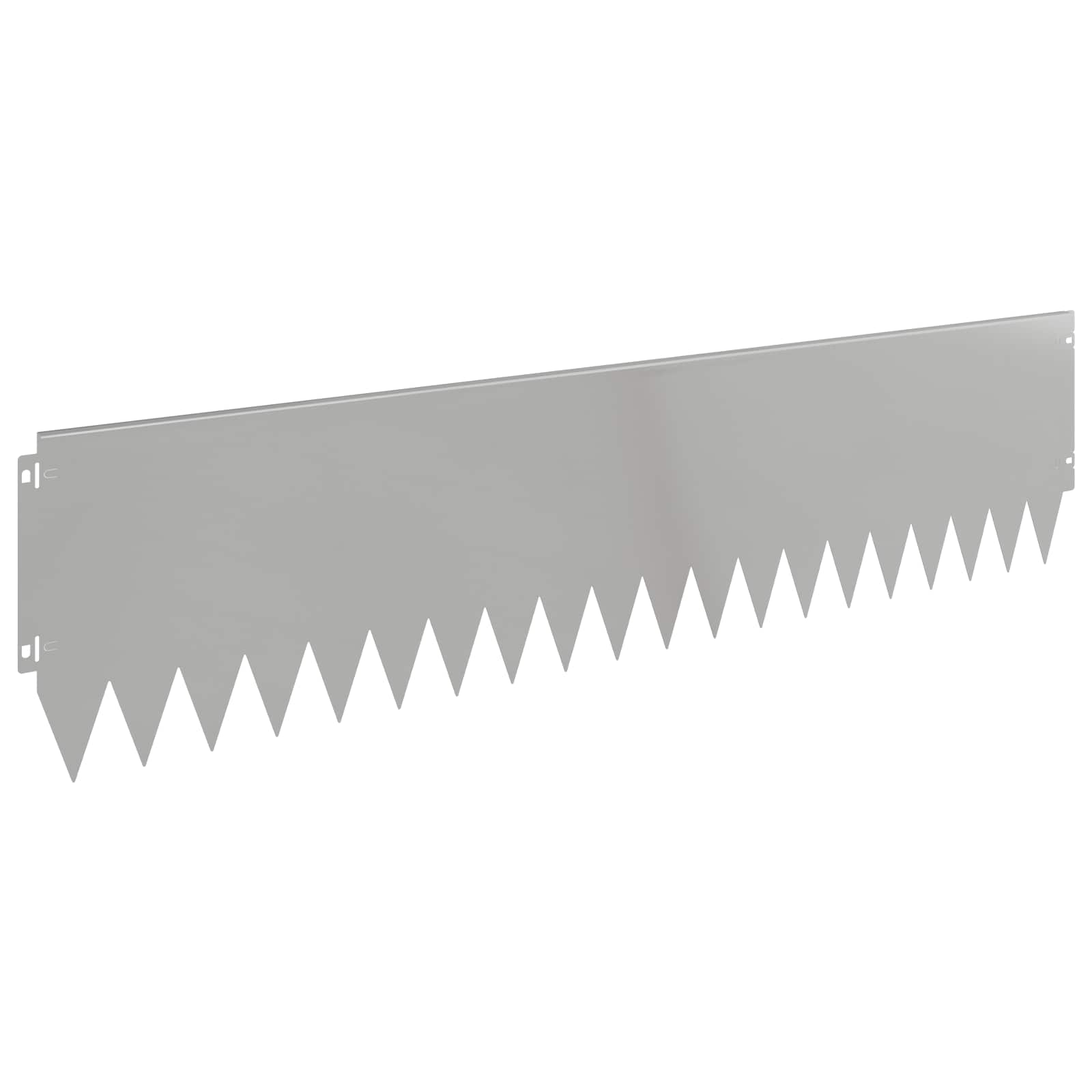 Gazonrand 10 st 103 x 25 cm Staal Zilverkleurig